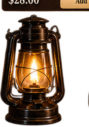 Warm vintage lantern